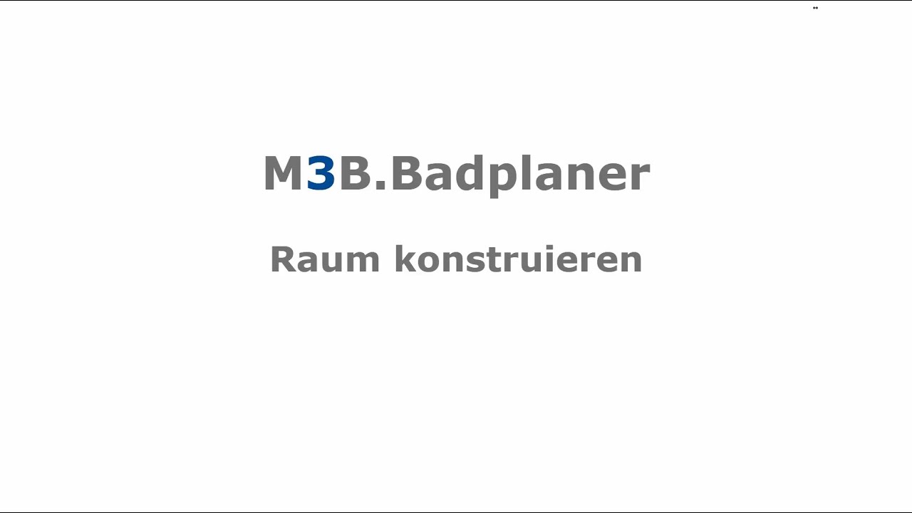 M3B.Badplaner Raum konstruieren