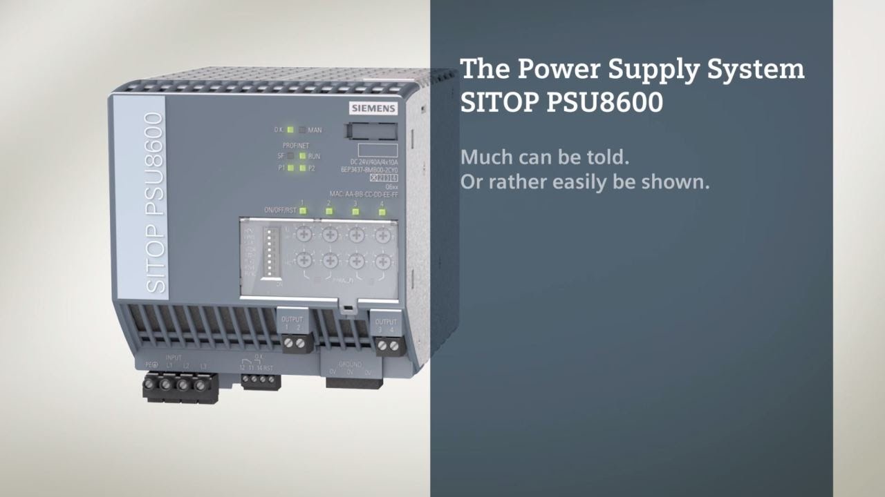 SITOP PSU8600 – the new SITOP system