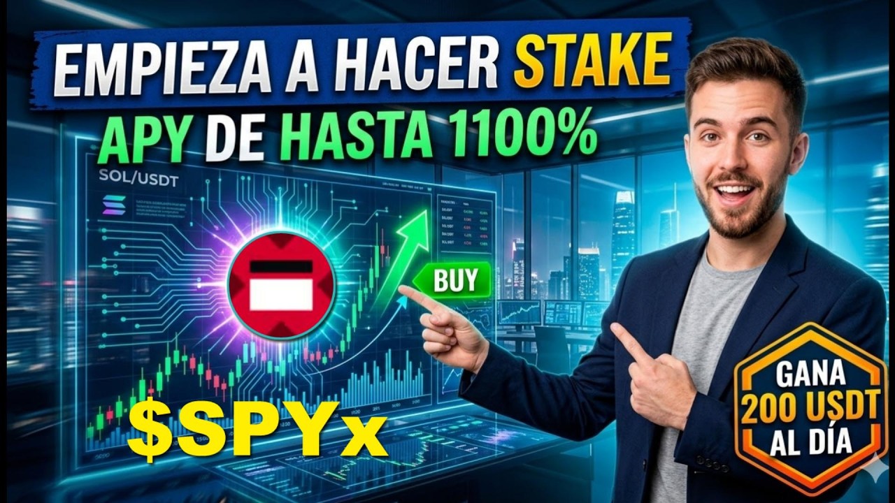 Adi&oacute;s a cero rendimiento: activa tu SPYx token con staking en 2026