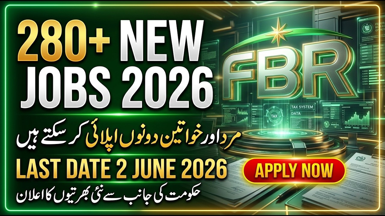 FBR Good Evaluator Jobs 2026 | 280+ New Vacancies | Male & Female Apply Online