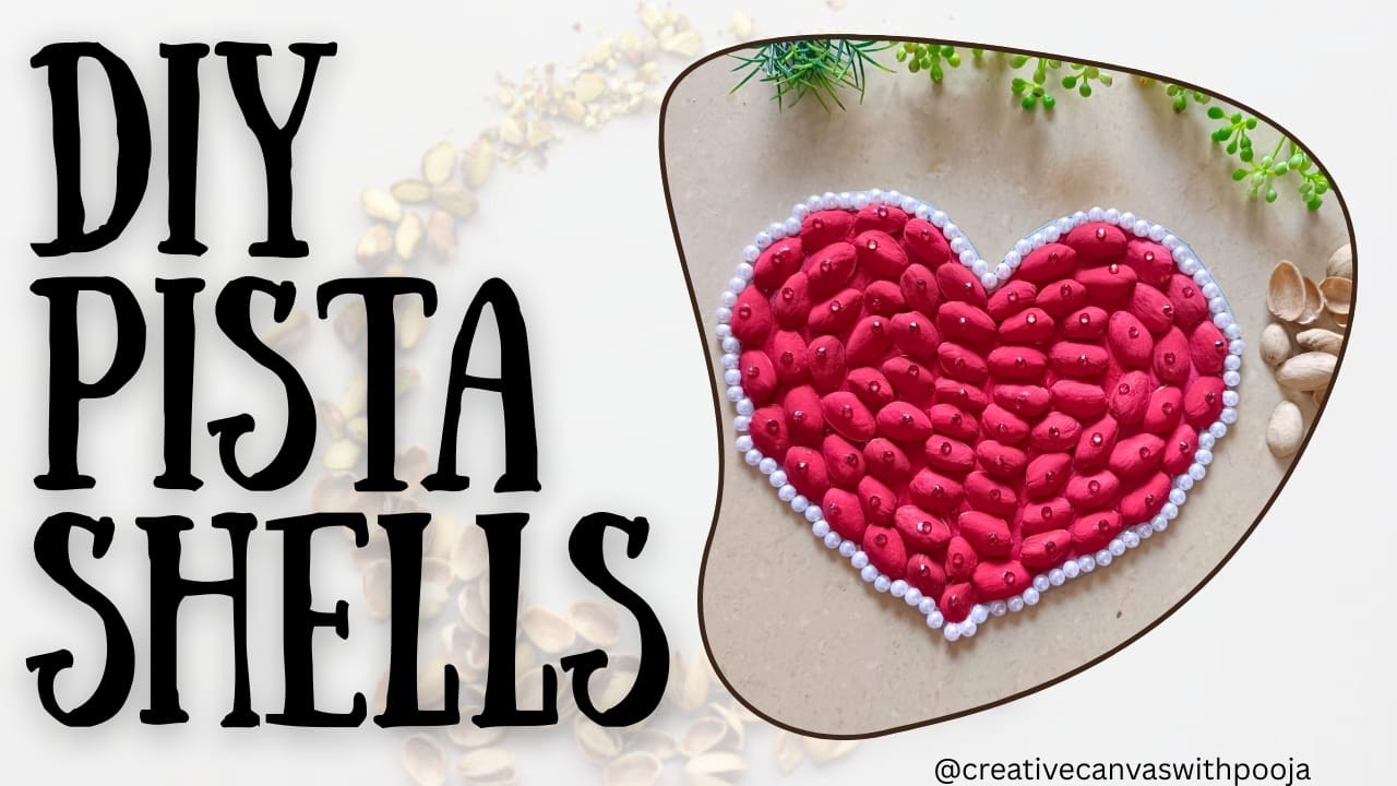 Best Out of Waste|Pistachio Shells Heart ❤️ Valentine Craft Tutorial | DIY  Valentine Wall Hanging