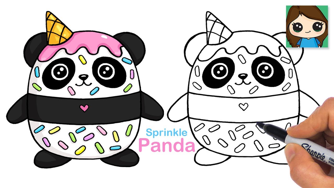 How to Draw Sprinkle Panda 🍦 Moriah Elizabeth