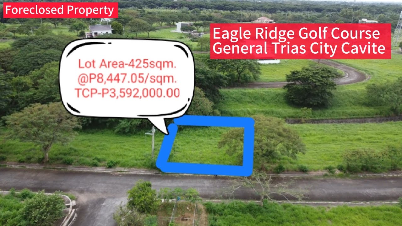 Поле для гольфа Eagle Ridge General Trias Cavite LA-425 кв. м по цене P8,451.76/кв. м TCP-P3,592,...