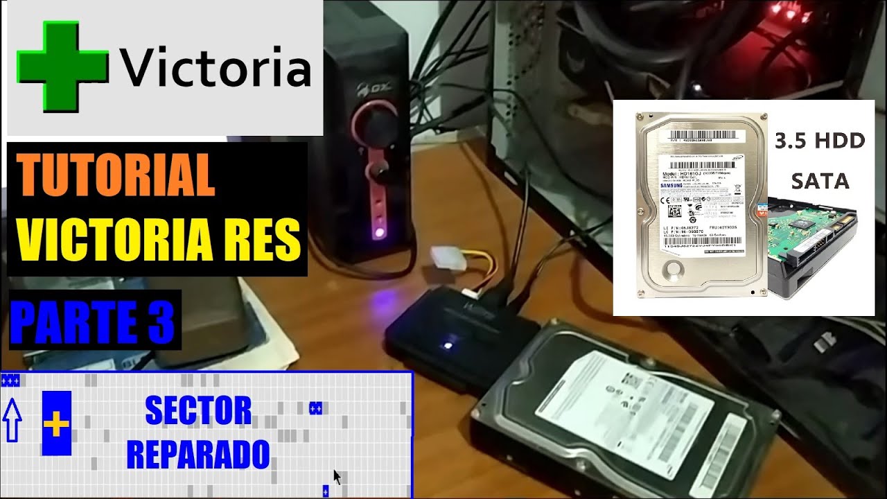 Como usar adecuadamente Victoria res para reparar un disco duro en mal estado (Bad) Tutorial 2024.