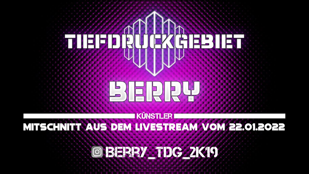 LiveStream vom 22.01.2022 - K&uuml;nstler: Berry - Musik: 90er Techno