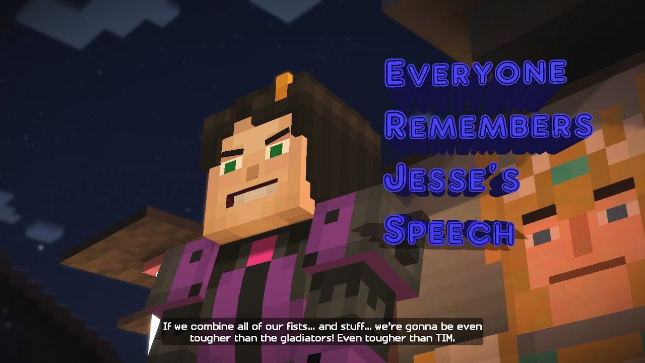 Minecraft: Story Mode Episode 8 A Journey's End - Everyone Remember's Your Speech
