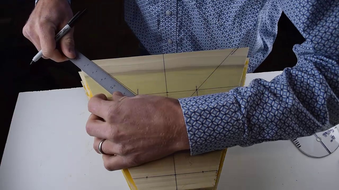 Marking out fork for saddle tree