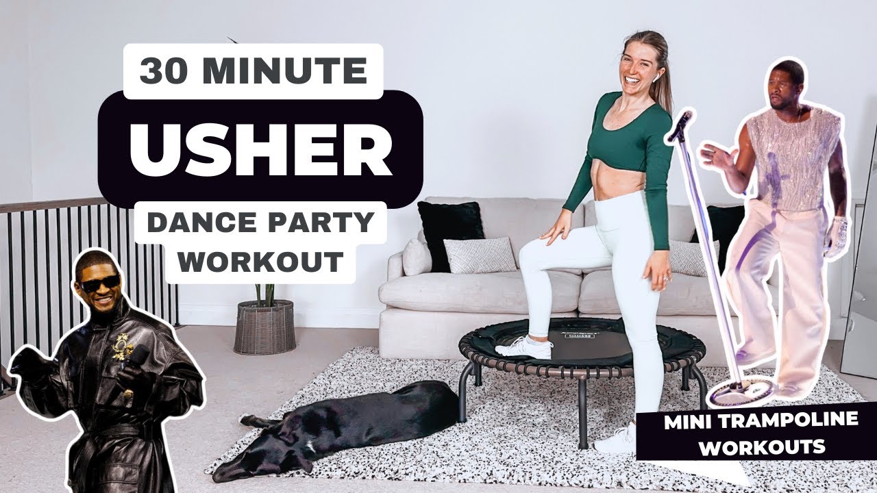 Usher Hits Mini Trampoline Workout | 30-Minute Jump&Jacked Session for Joyful Movement!