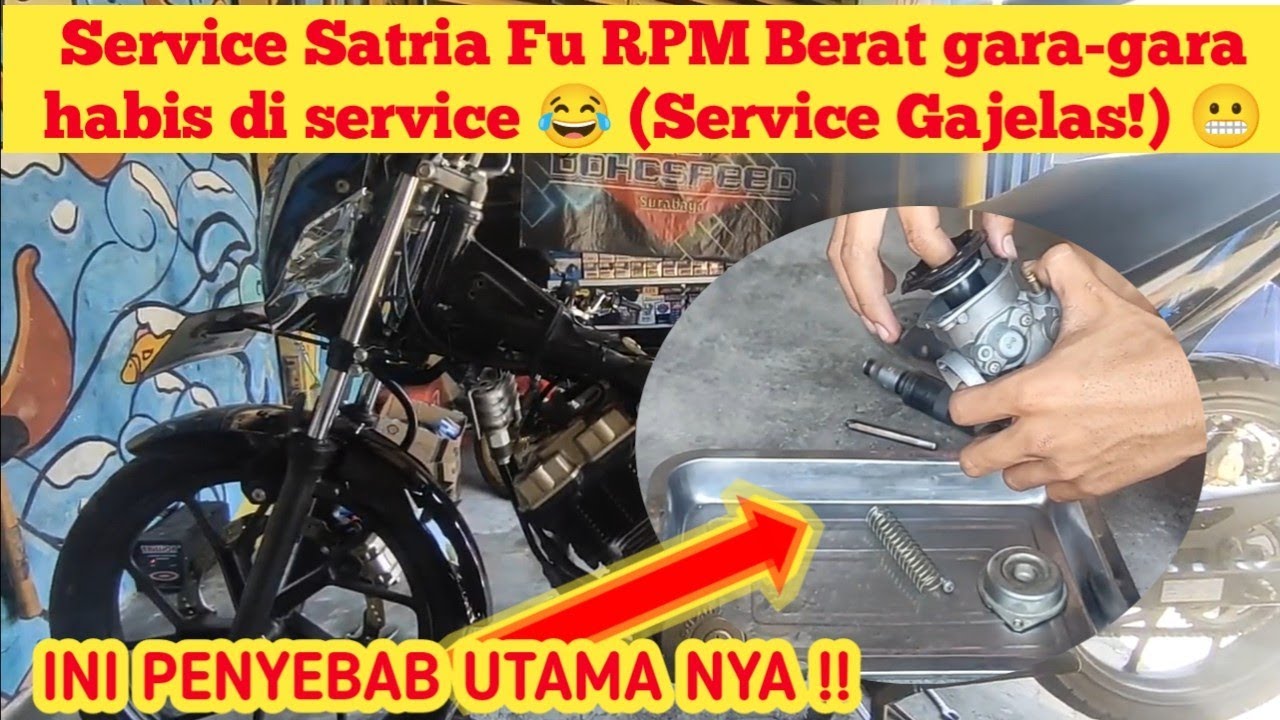 Service Satria Fu RPM Berat Korban Service Gajelas
