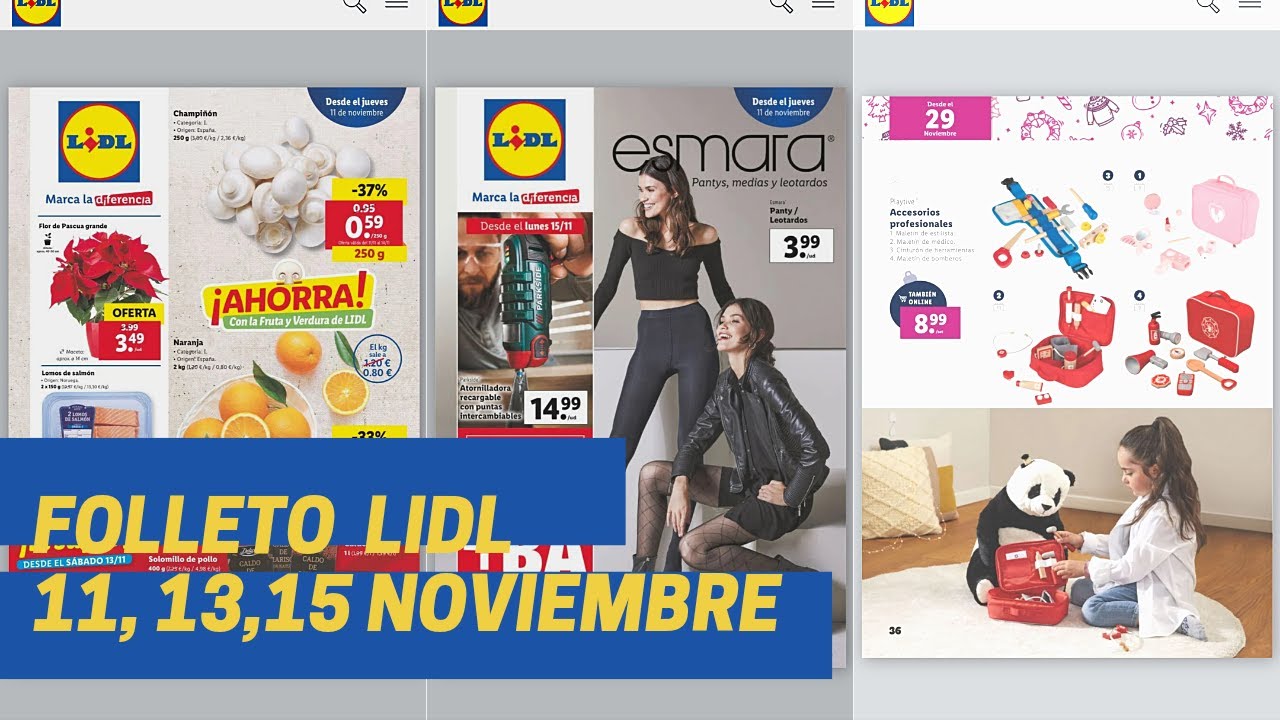 FOLLETO/CATALOGO LIDL catálogo juguetes ya llegó!!!!