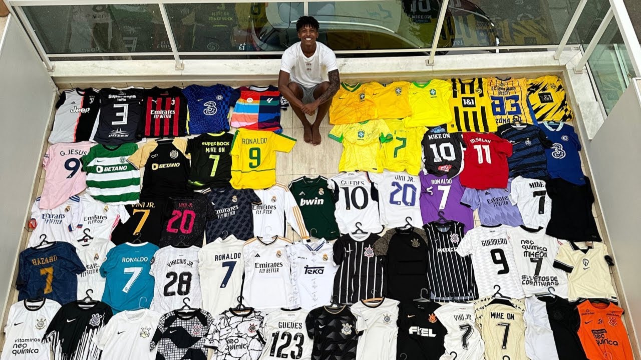 MINHA COLEÇÃO DE CAMISAS DE TIME 2024