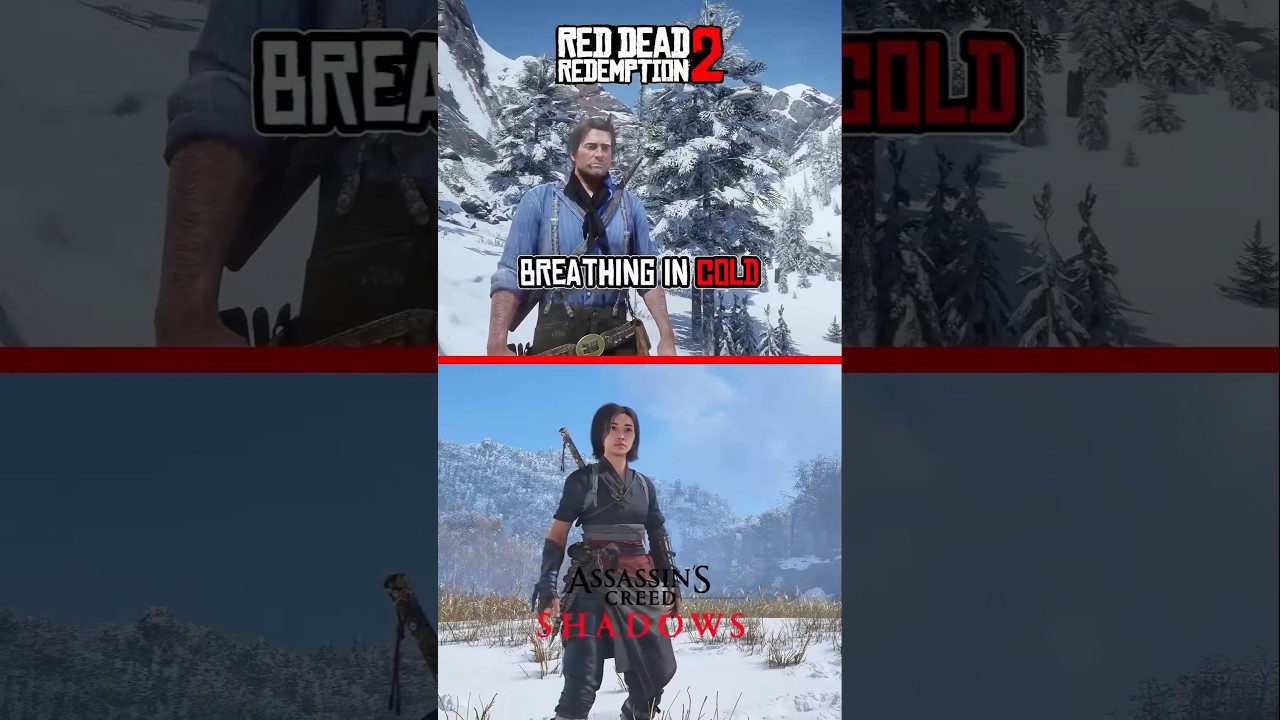 مقارنة ما بين Red Dead redemption 2 و Assassin's creed shadows 