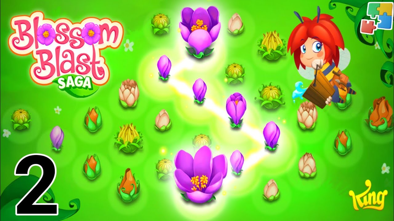 ✅ Blossom Blast Saga Gameplay | Flower Matching Puzzle Challenge Gameplay | Puzzleggames