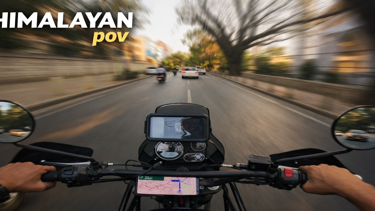 Golden Hour Bliss  | Himalayan 411 Ride Through Cubbon Park |BANGALORE| 4K POV