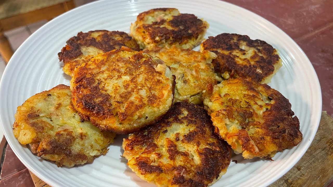 Tortas de papa con pollo | Tortitas de papa con pollo