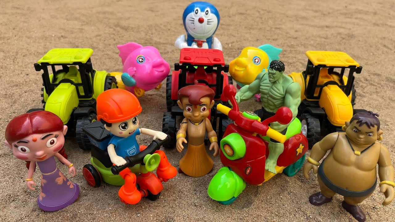 अरे बच्चो देखो मगरमच्छ ने तो मछलियों को पकड़ लिया | bacchon ke khilaune | tractor wala cartoon | toys