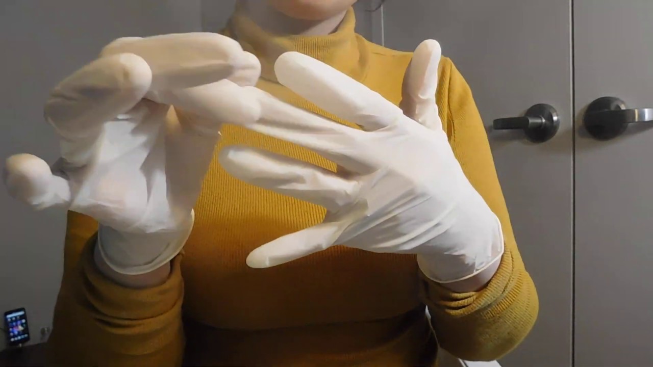 ASMR- 5 layers of latex gloves- no talking