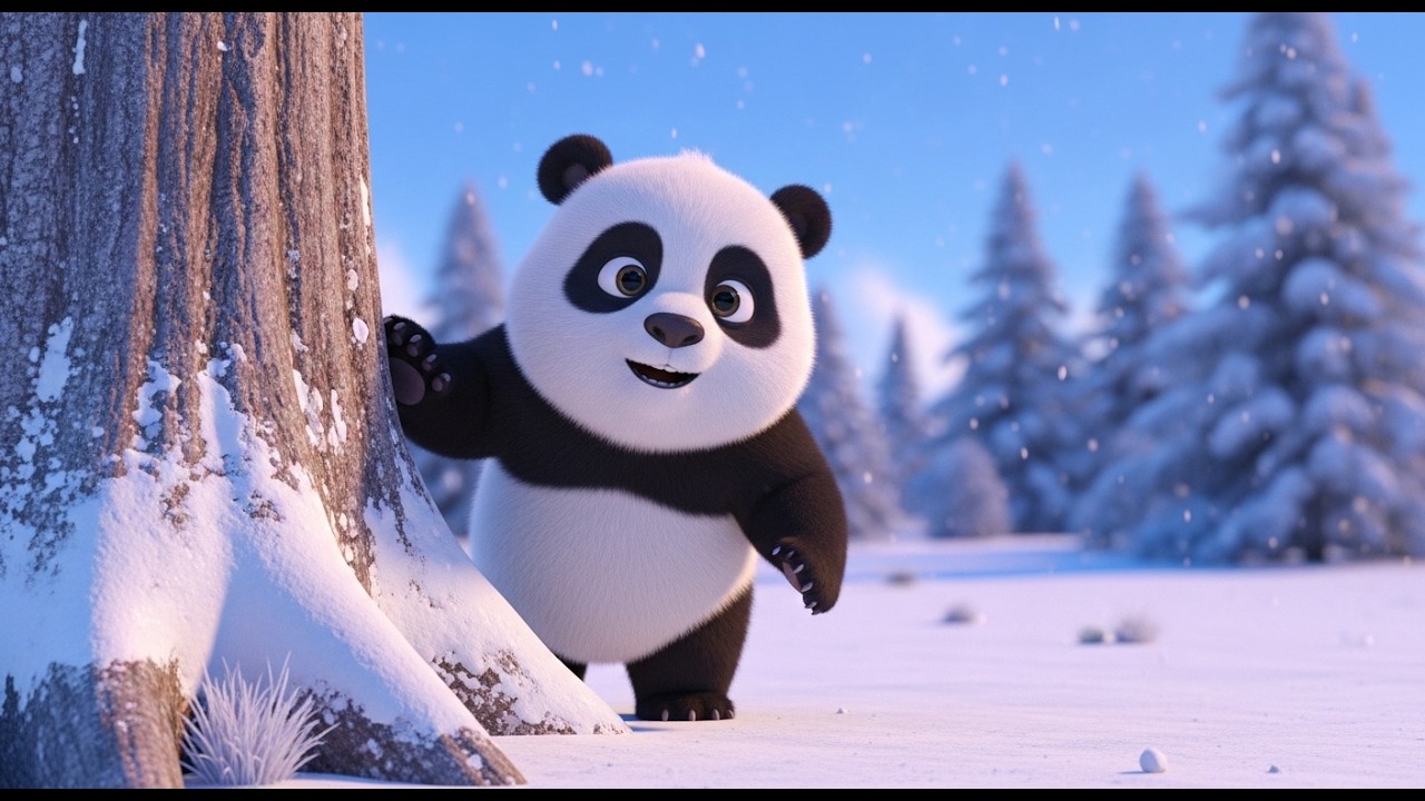 Baby Panda’s Magical Snowy Journey 🐼❄️ | Enchanting Winter Kids Song | Nursery Rhymes & Baby Songs
