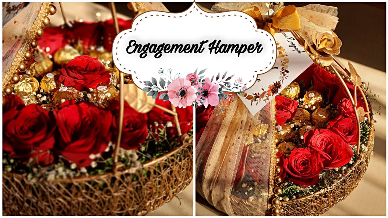 Engagement Hamper||Ferrero Red Rose Hamper #engagementhamper #ferrero #redrosehamper