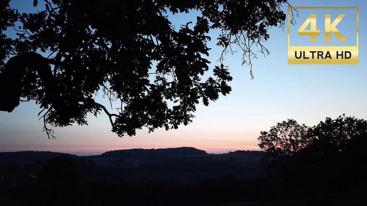 4K Nature Sunset Walk in the evening - Swabian Alps / Germany Walking Tour