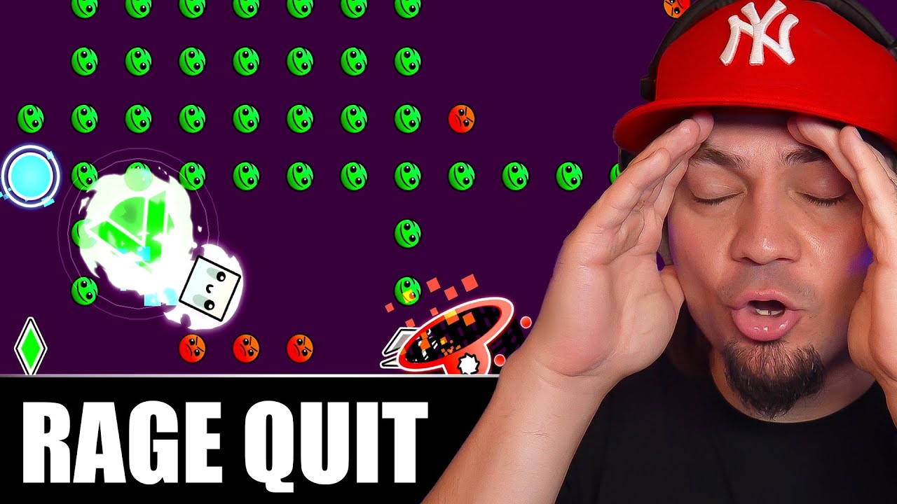 🧊 ZDENERWOWAŁEM SIĘ NA WASZE MAPKI w GEOMETRY GRASZ! *rage quit* | Geometry Dash #24