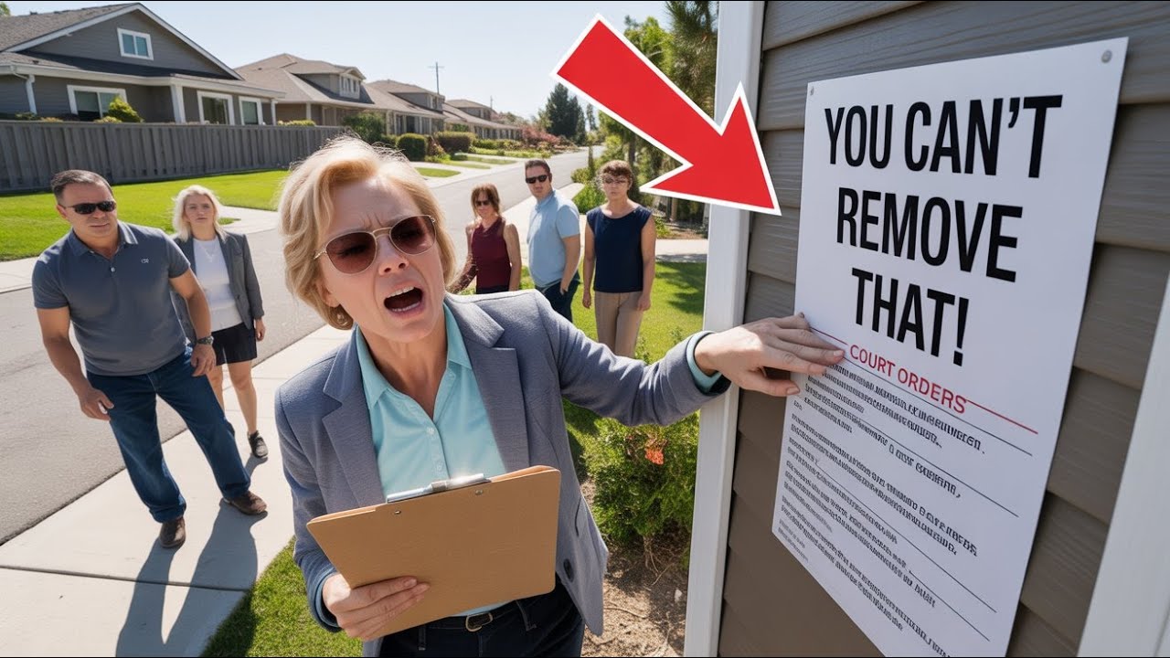 Karen Tore Off My Stickers&hellip; Until She Learned They Were Court-Ordered!