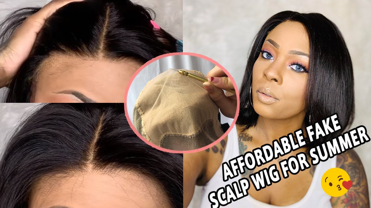 AMAZING FAKE SCALP BOB FROM ROYALME! WEARABLE! NO CAP, PLUCKING, OR BLEACH!