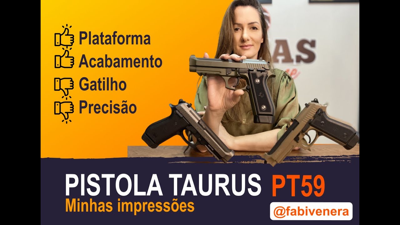 Taurus PT59 é boa? Minhas impressões sobre essa pistola em .380