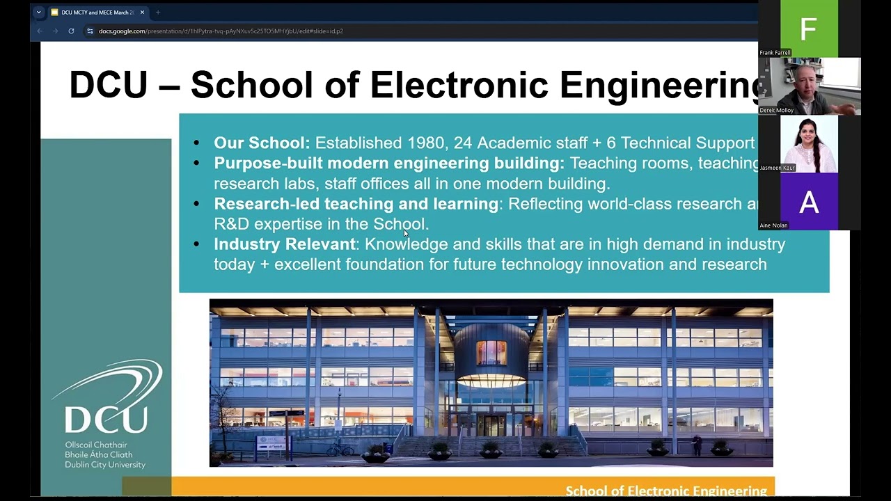 School of Electronic Engineering Information Webinar