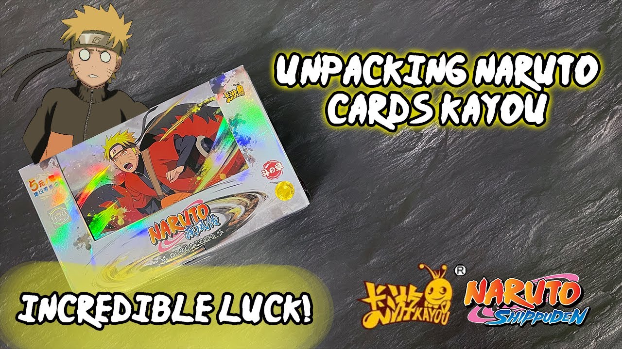 РАСПАКОВКА ЛУЧШЕЙ КОРОБКИ КАРТ НАРУТО | UNPACKING THE BEST BOX OF NARUTO CARDS | KAYOU