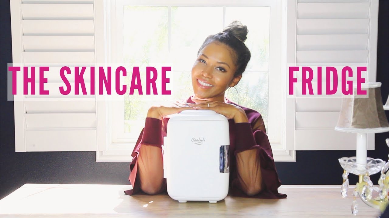ORGANIZING MY SKINCARE FRIDGE | Amerie