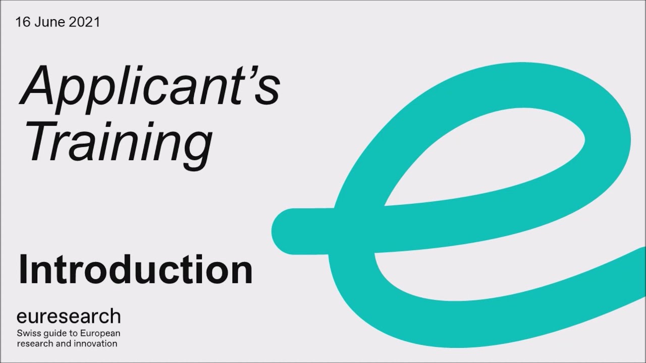 Euresearch - Proposal Writing Training for Collaborative Projects in Horizon Europe - Introduction