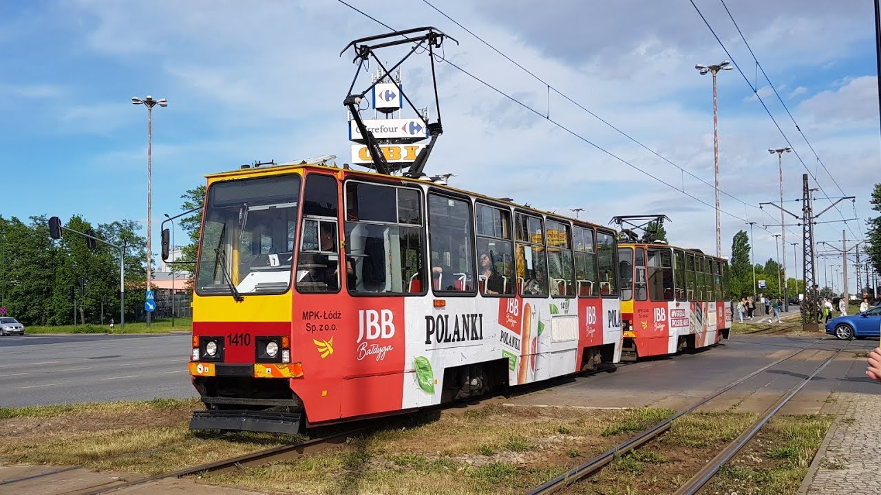 Konstal 805Na #1410 + 1411 [*] @ MPK Łódź, Linia 8