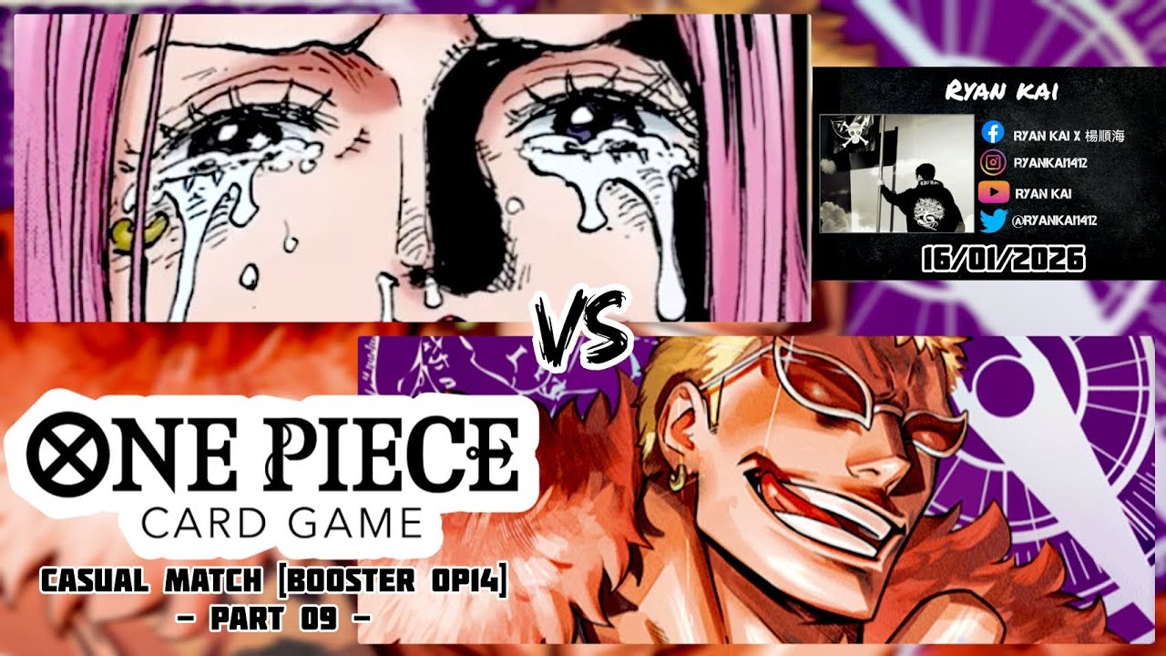 One Piece Card Game Casual Match Booster OP14 (Part 09) - Jewelry Bonney vs Donquixote Doflamingo