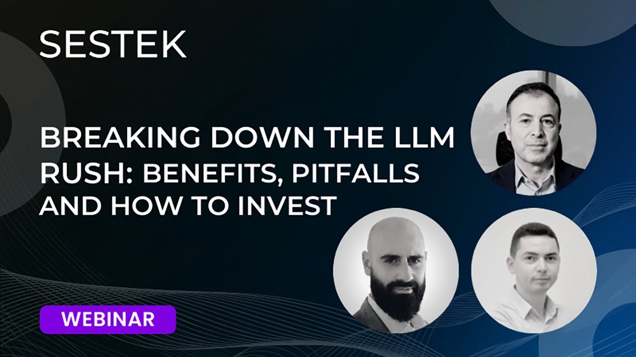 WEBINAR | Breaking Down the LLM Rush: Benefits, Pitfalls and How To Invest