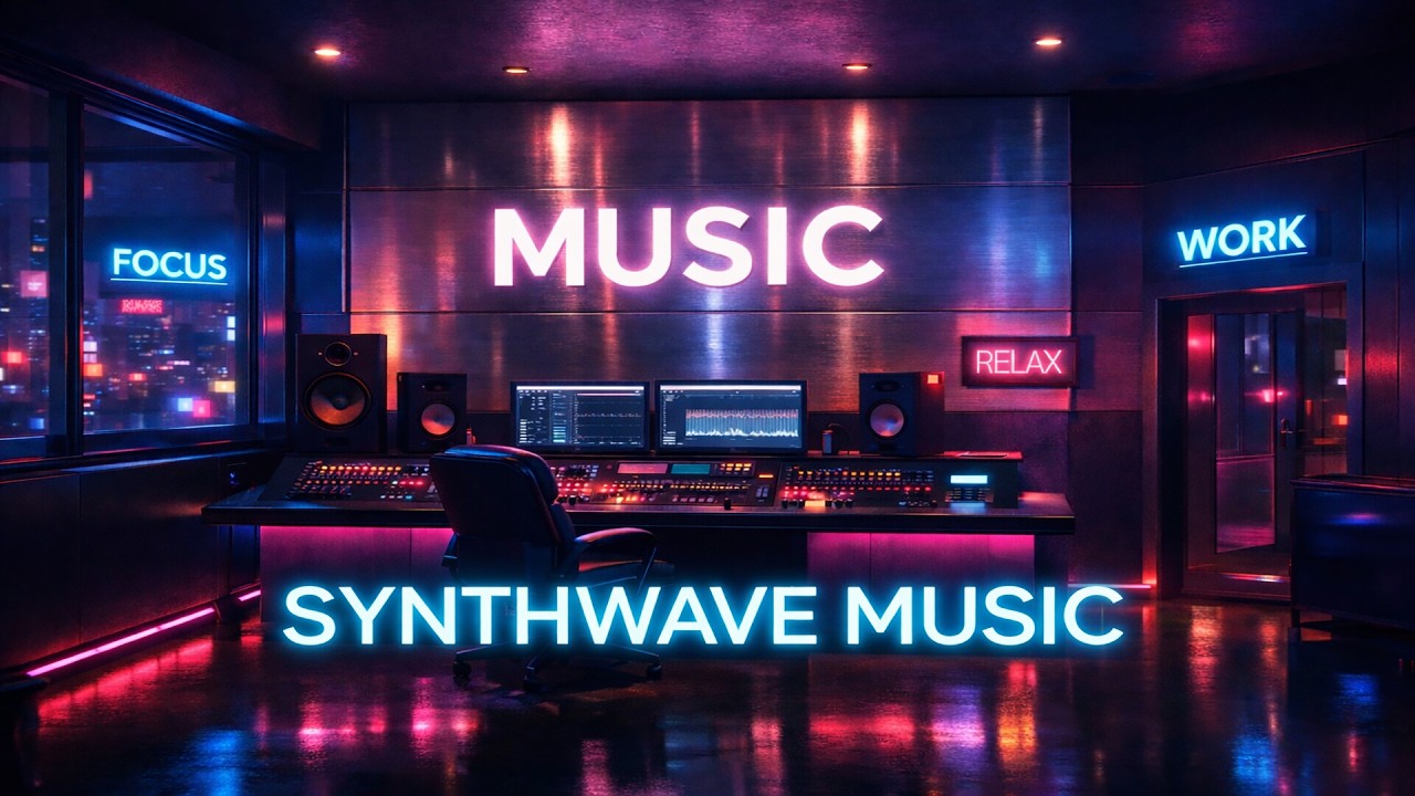 Deep Focus Synthwave for Coding, Studying, and Creative Flow