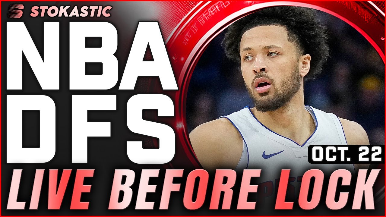 NBA DFS Live Before Lock (Wednesday 10/22/25) | DraftKings & FanDuel NBA Lineups