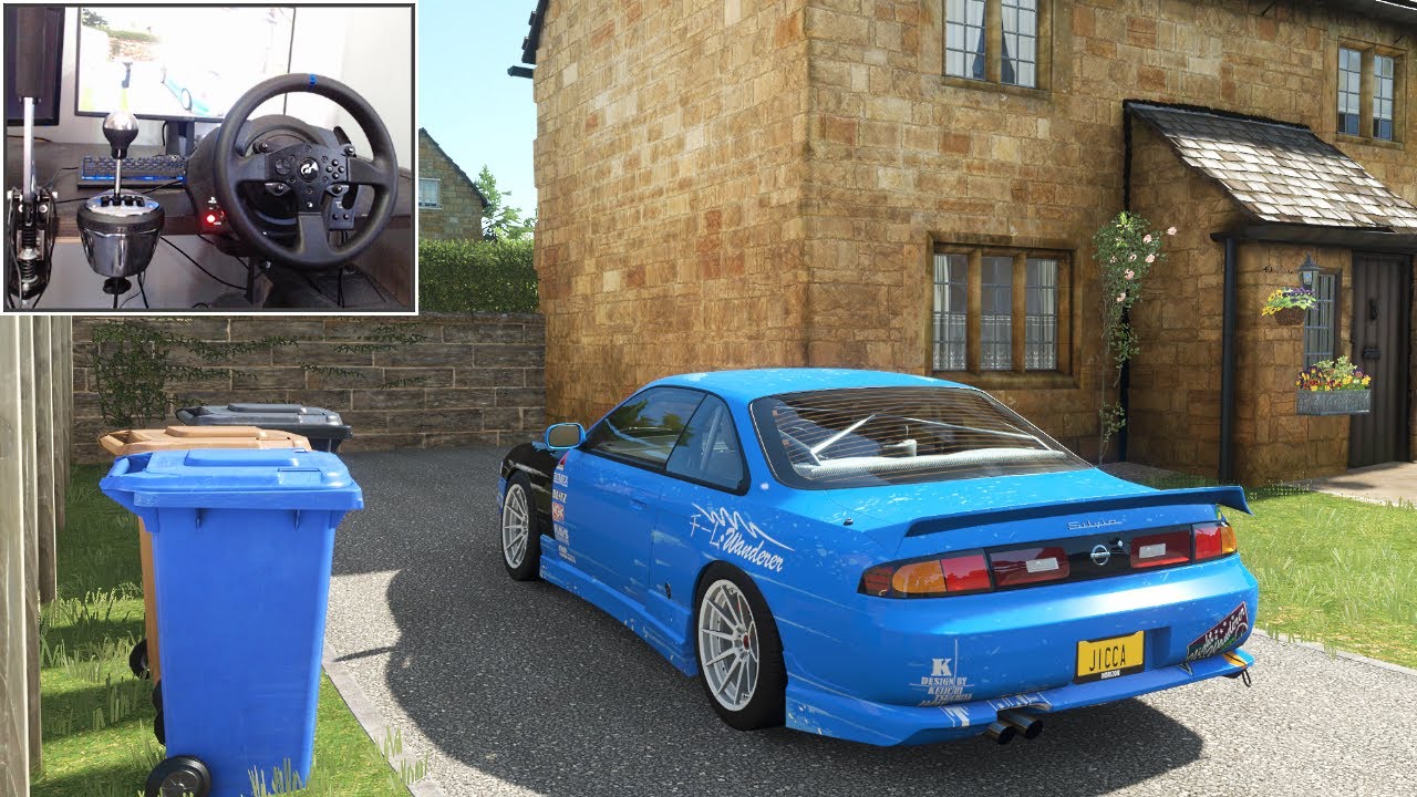 Nissan Silvia S14 Drifting - Forza Horizon 4 Steering Wheel + Shifter Gameplay