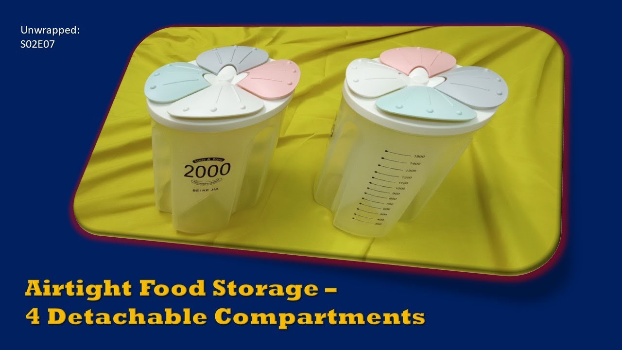 Unwrapped: S02E07 | Airtight Food Storage | 4 Detachable Compartments | Jan 31 | © 2021 PRODUCTS.COM
