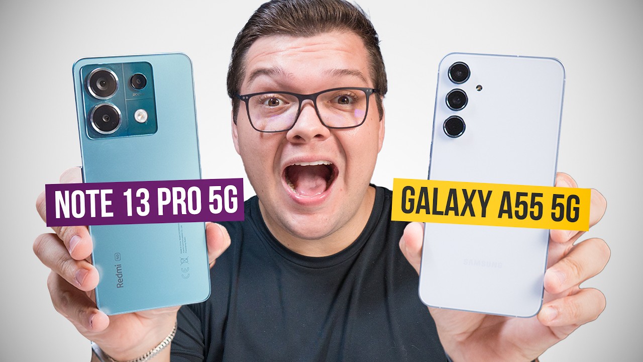 Galaxy A55 vs Redmi Note 13 PRO 5G! qual COMPRAR? Comparativo