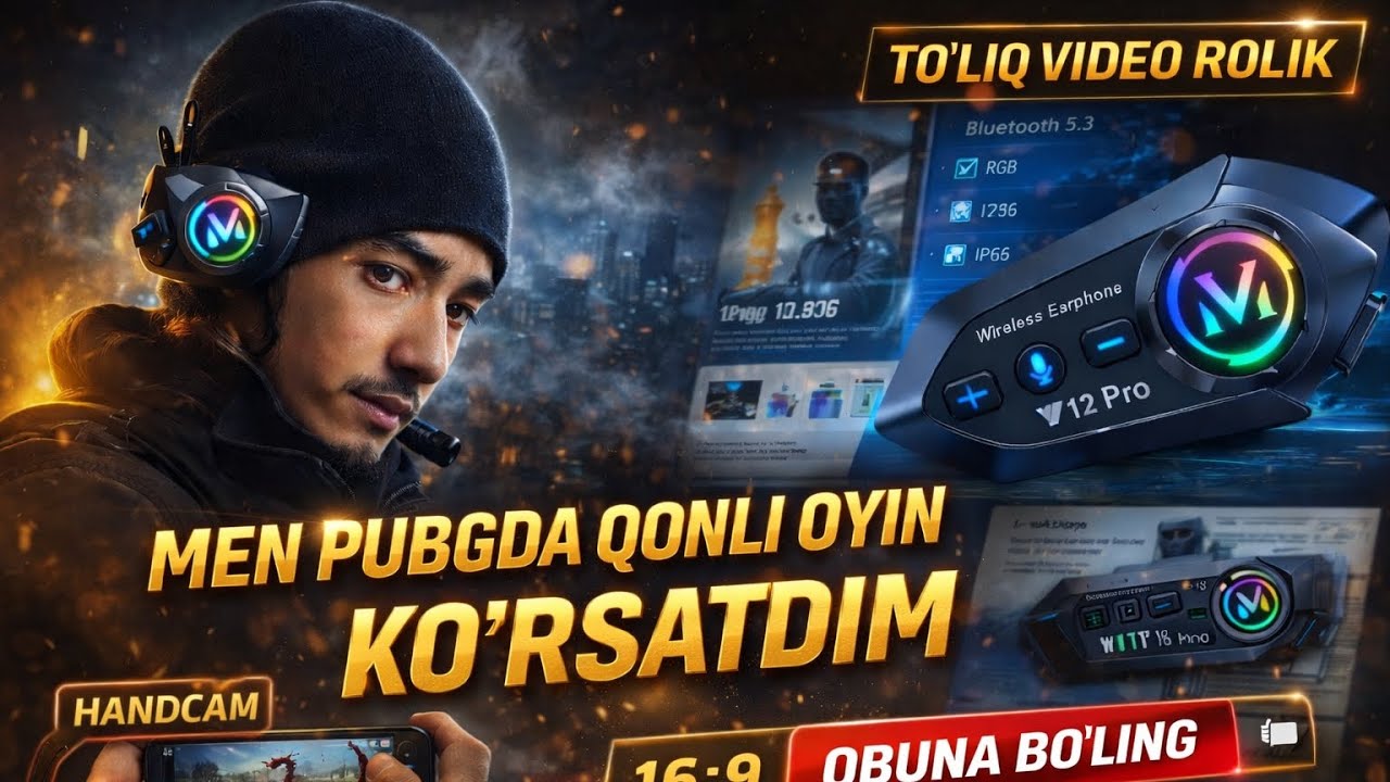 MEN PUBGDA QONLI O‘YIN KO‘RSATDIM 😈🔥 | REAL GAMER TEST 🎧 | OBUNA BO‘LING ❄️🥶