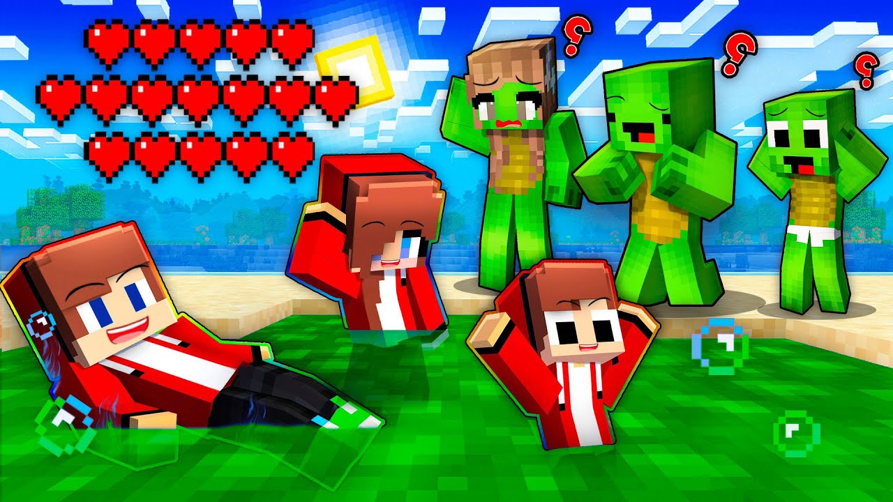 WHO GAVE Infinite Hearts to JJ Family?! - Minecraft Story (Maizen)