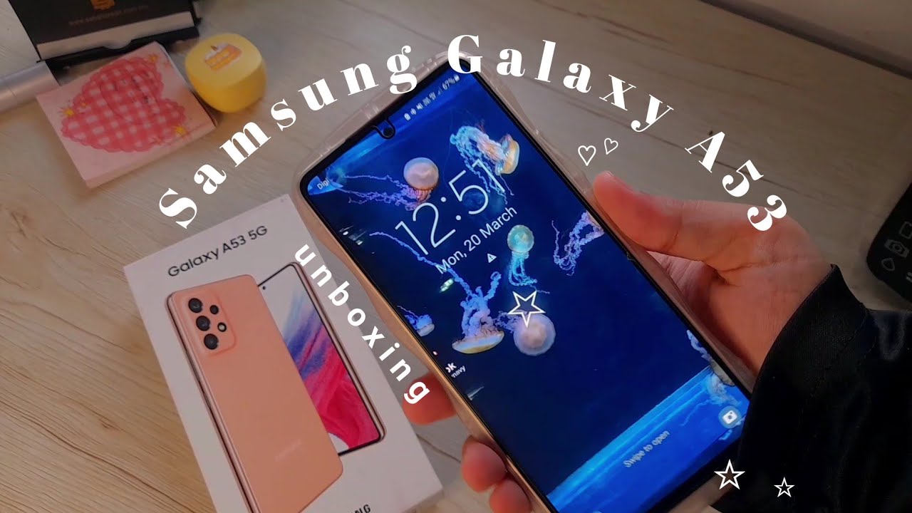 unboxing my new android phone samsung a53 5g 🍑 in 2023 (with camera quality test)