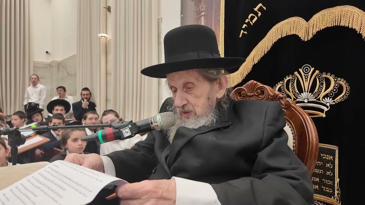 💥להשרות אווירה טובה, אפילו קצת בדיחות: המנהיג הרב לנדו במשא התקופה בעצרת הרבבות ע