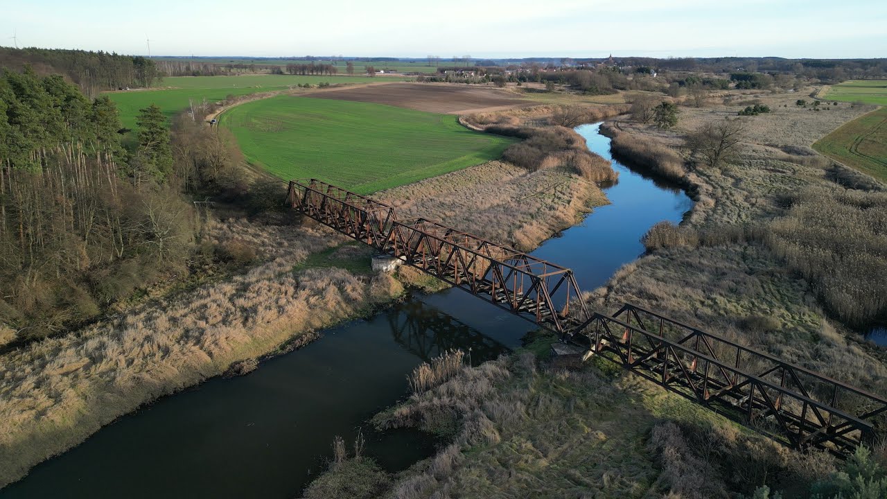 Osetno 🇵🇱 Dolny Śląsk. Most 🌉 - Pałac 🏰. Dji mini 3 pro. Drone video.