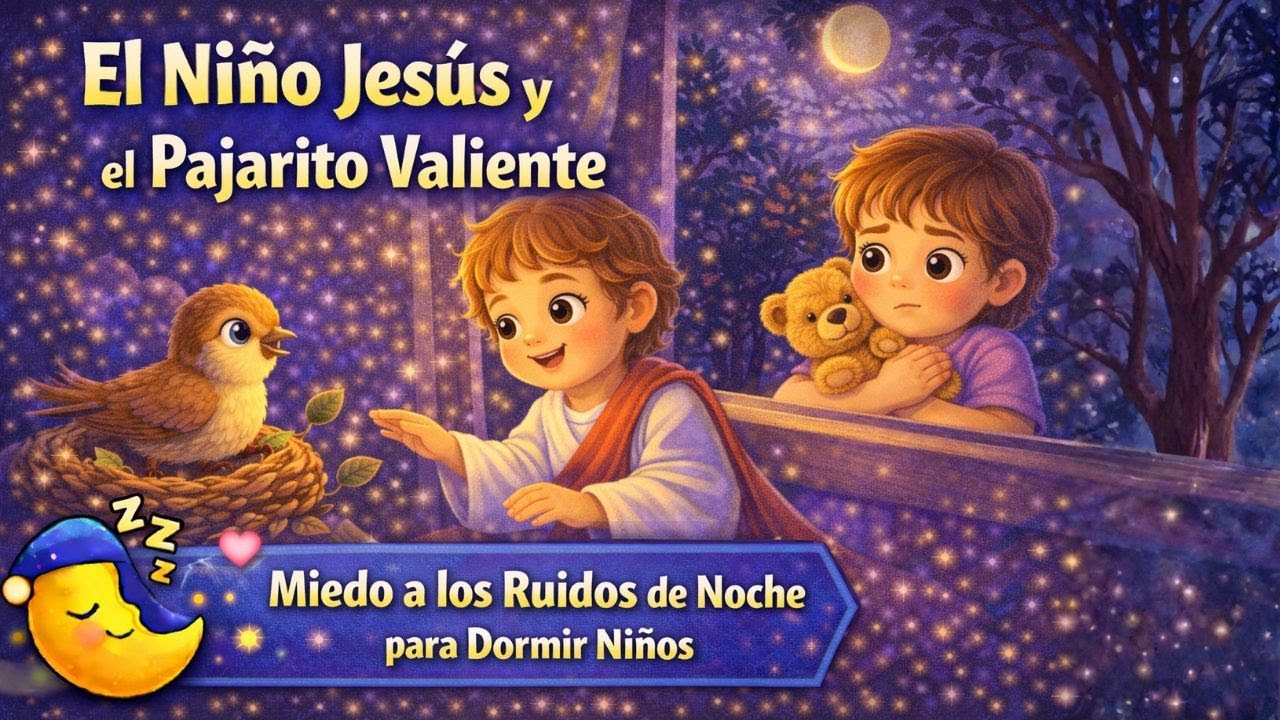 El Niño Jesús y el Pajarito Valiente Cuento para Dormir Niños con Miedo a los Ruidos de Noche