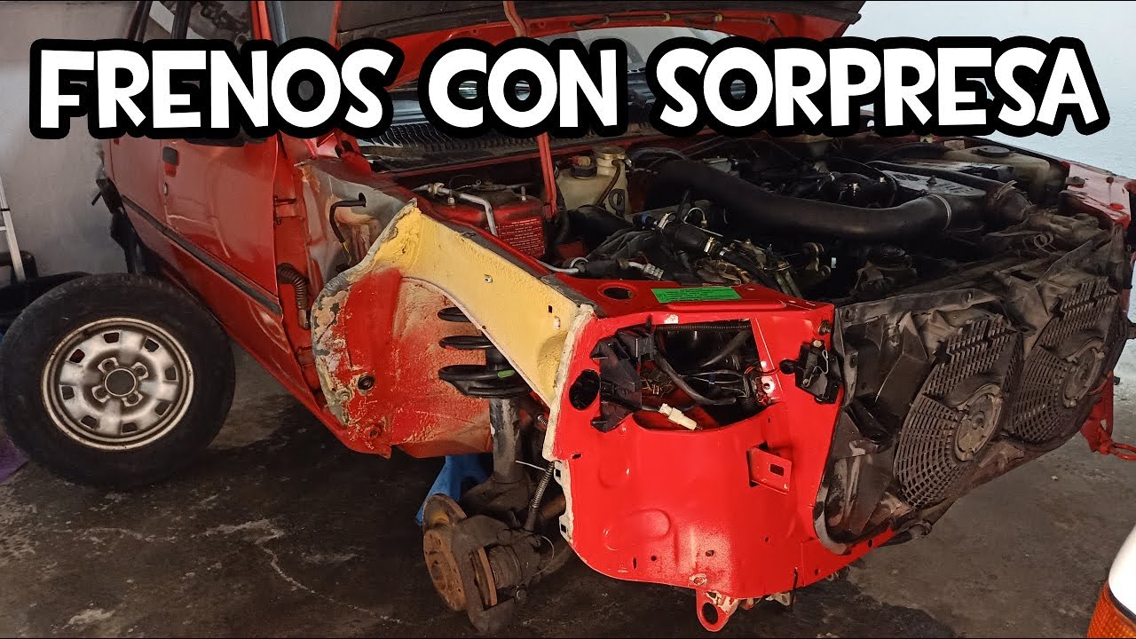 DESMONTO y LIMPIO todo el FRONTAL, encuentro los FRENOS MAL | Peugeot 205 GTD