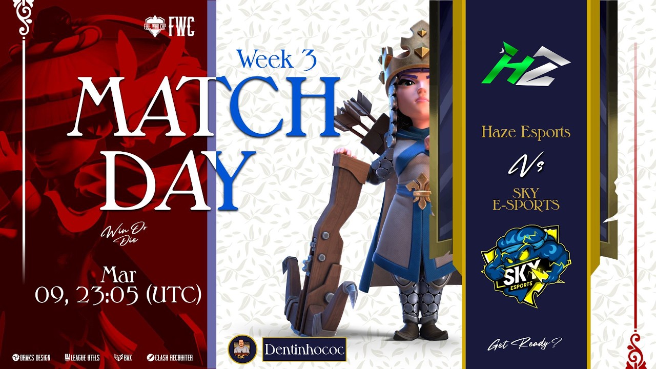 HAZE ESPORTS vs SKY E-SPORTS - FULL WOD CUP - CLASH OF CLANS