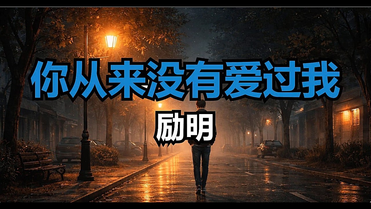 你从来没有爱过我 励明 跟着唱 karaoke 卡拉ok