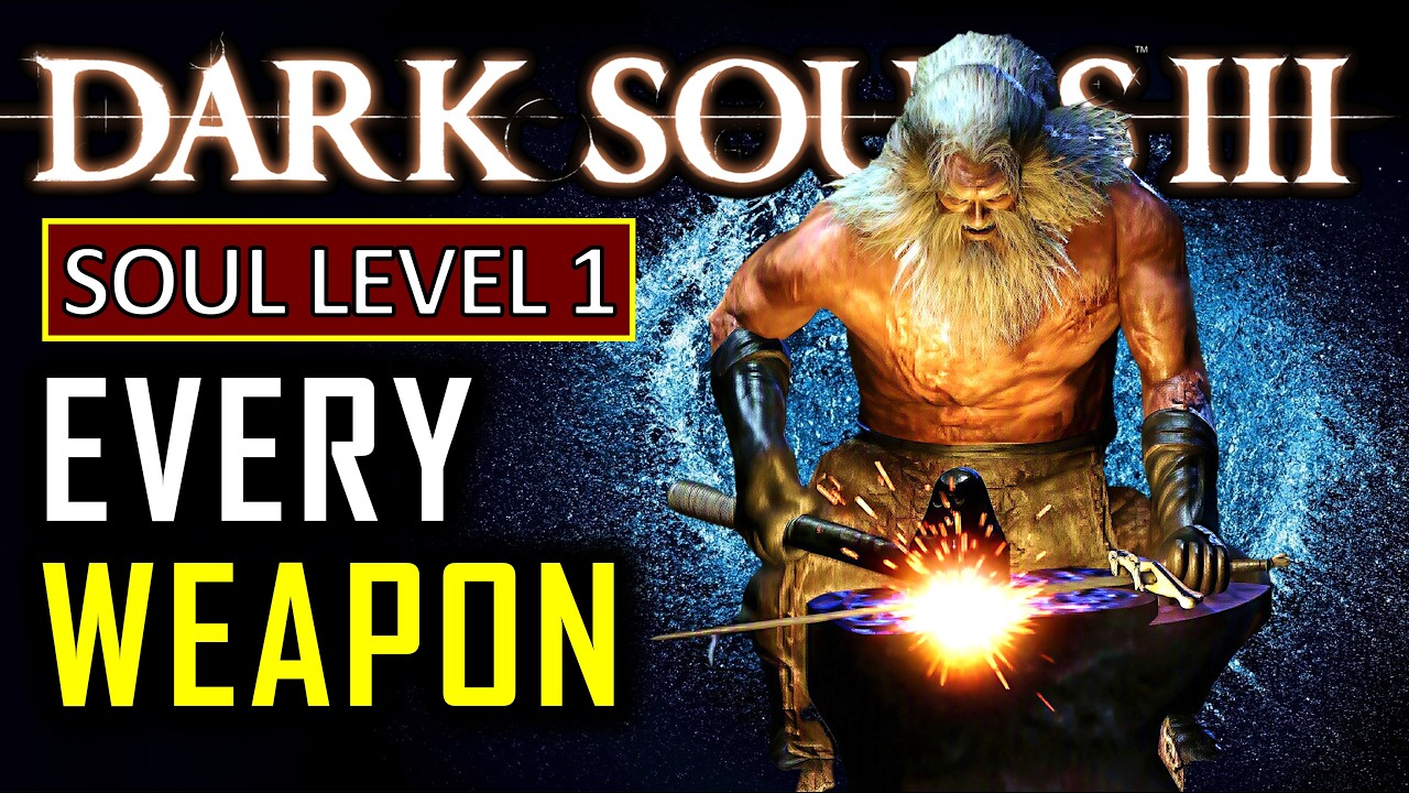 I Beat Dark Souls 3 using EVERY Weapon Possible at Level 1!